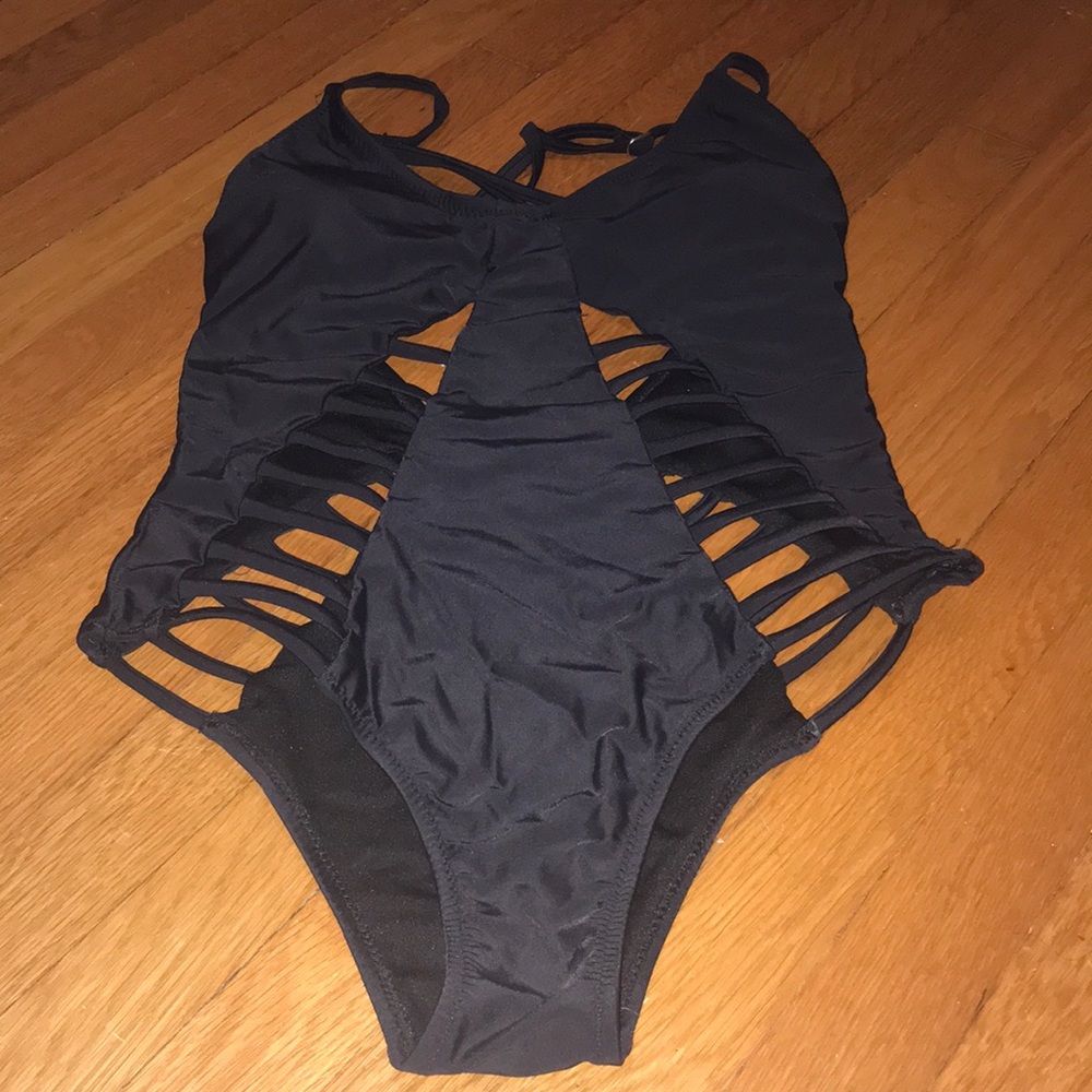 Windsor Strappy Black One Piece